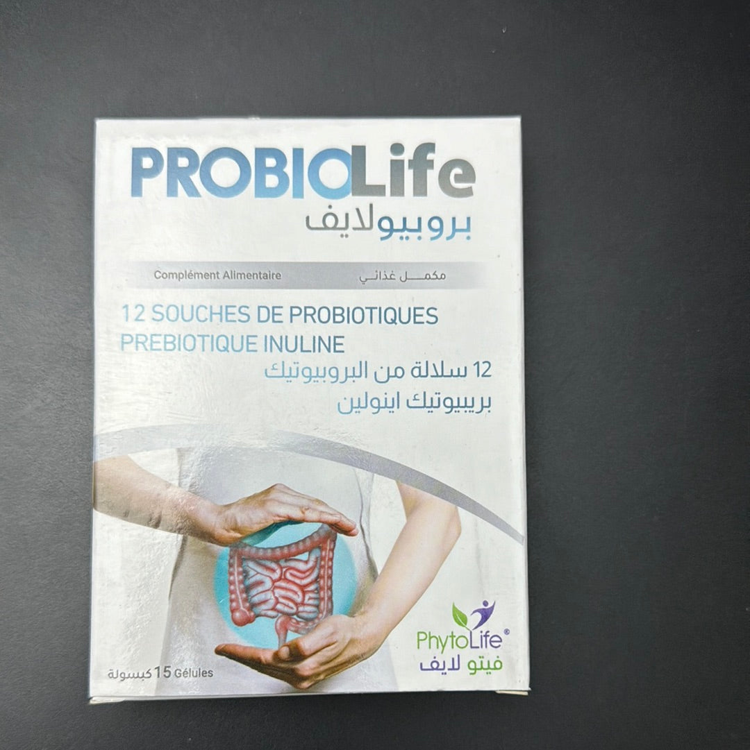 Probiotique prebiotique phytolife 15 capsules