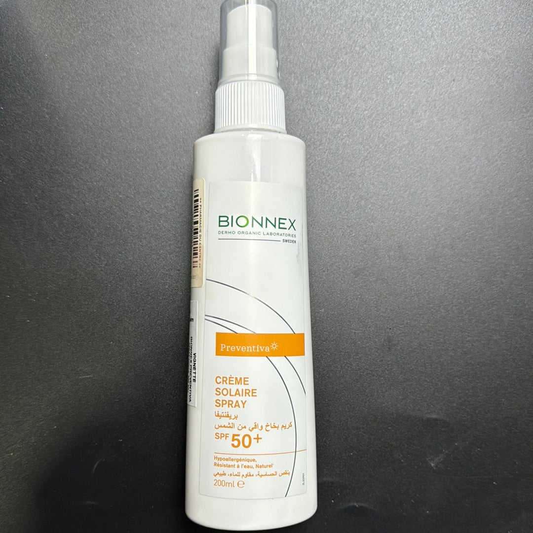 Bionnex Creme solaire spray spf50 200ml